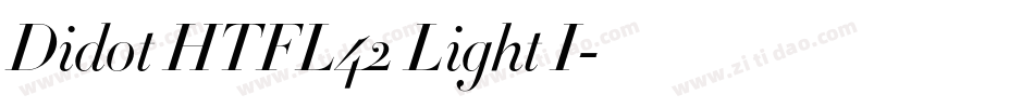 Didot HTFL42 Light I字体转换